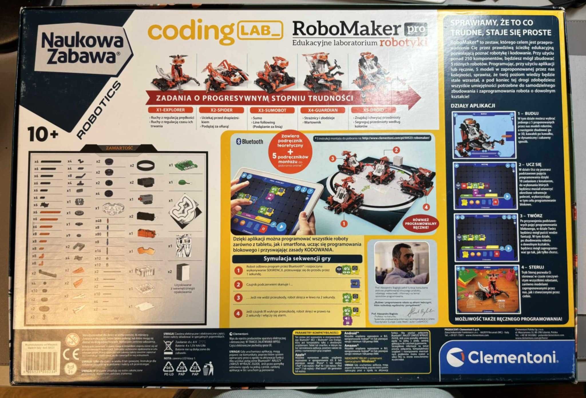 Clementoni RoboMaker Pro – zestaw jak nowy!