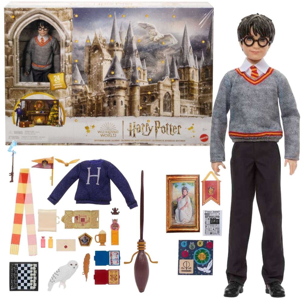 Адвент календарь кукла Гарри Поттер Harry Potter Advent Mattel