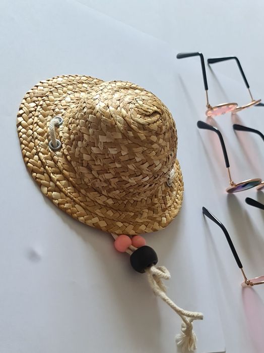 Kapelusz słomkowy dla psa