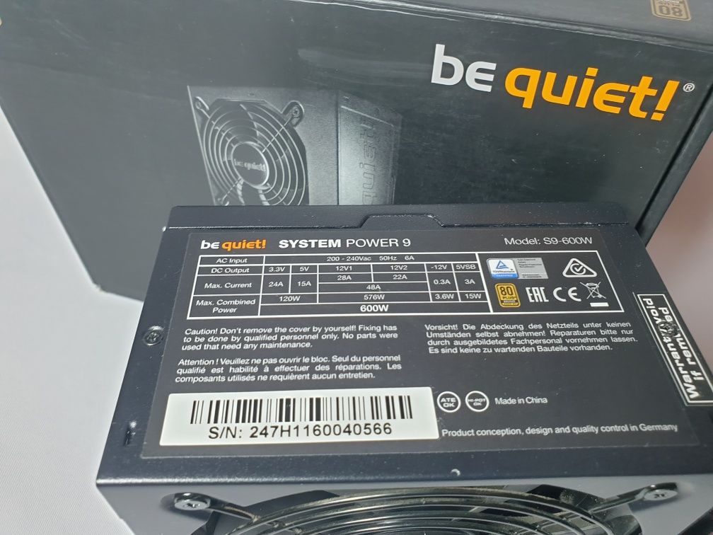 Блок питания be quiet SYSTEM POWER 9 600W