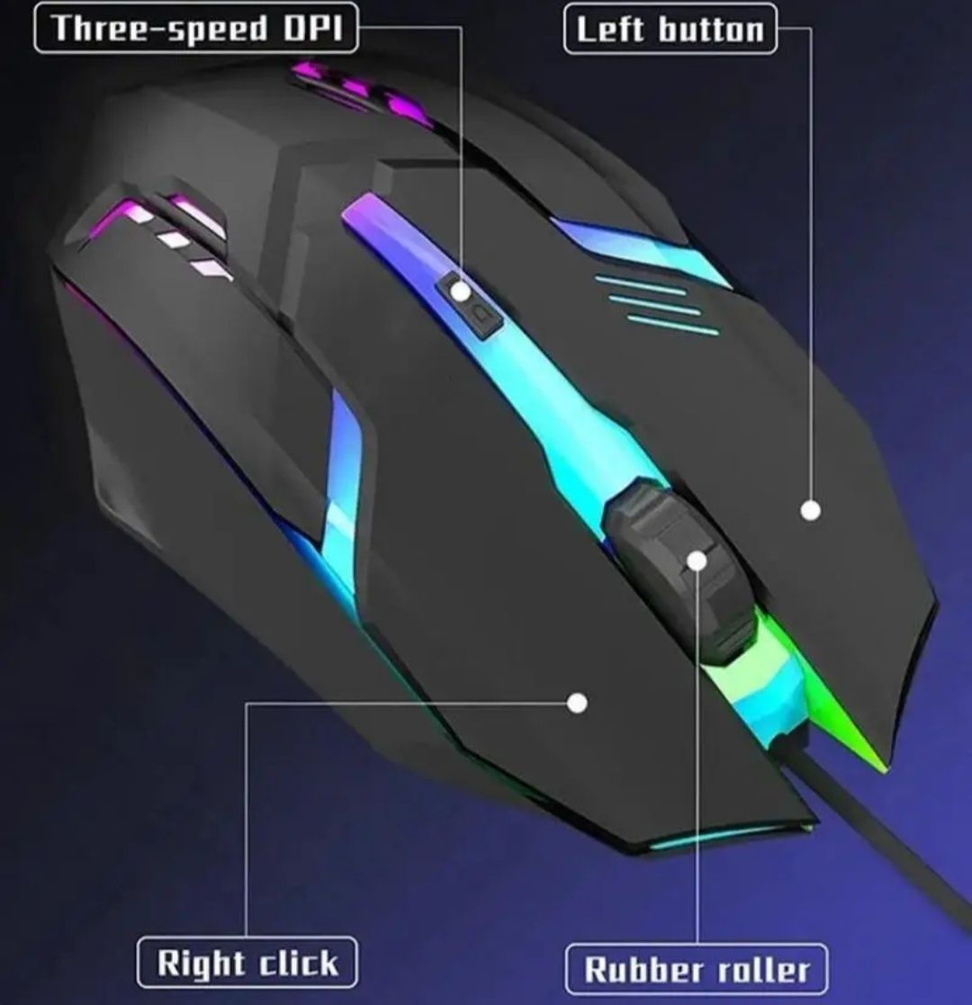 Миша ігрова USB, з підсвіткою А4Techer Optikal 3D Mouse