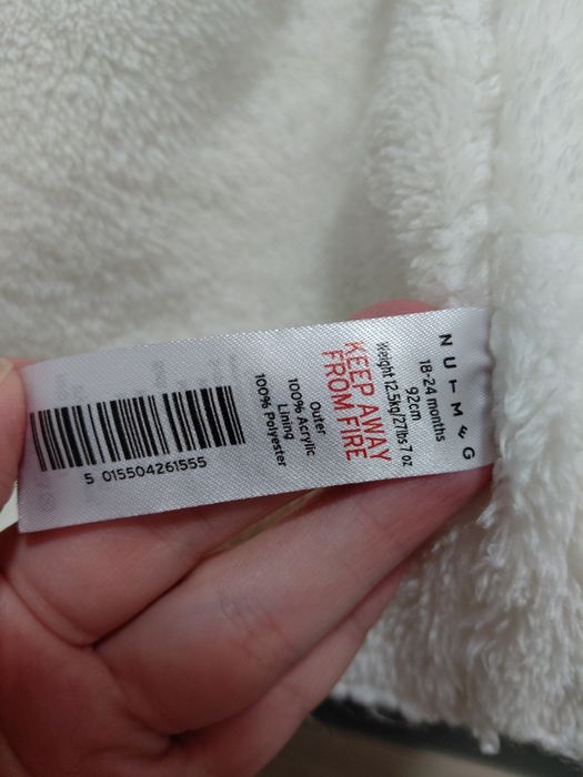 Тепла кофта Nutmeg на дівчинку 18-24 міс