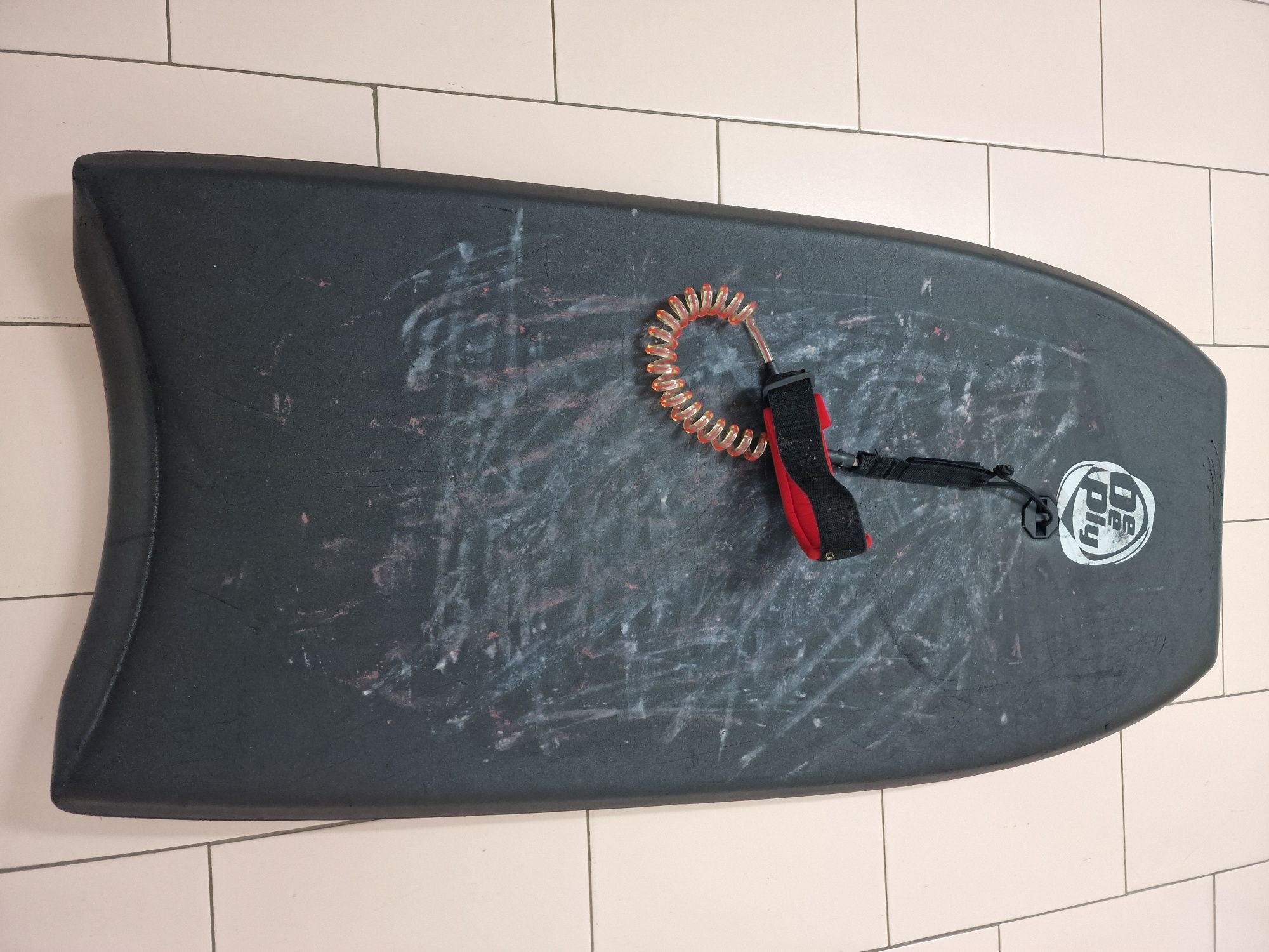 Prancha de Bodyboard + Saco + Pe de Pato