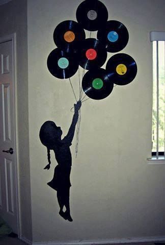 Discos de vinil para decoração e trabalhos manuais