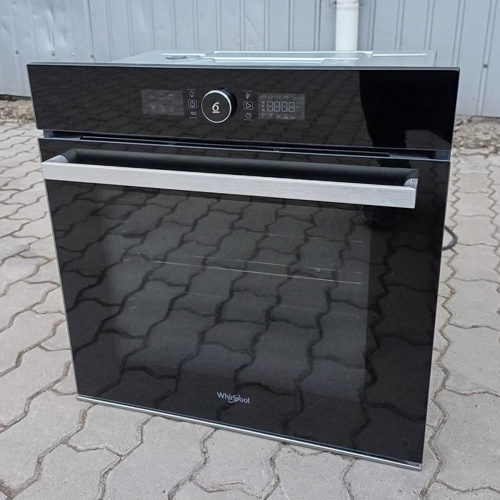 Вбудована духовка духова шафа Вірпул Whirlpool 6 Sense піроліз чорна