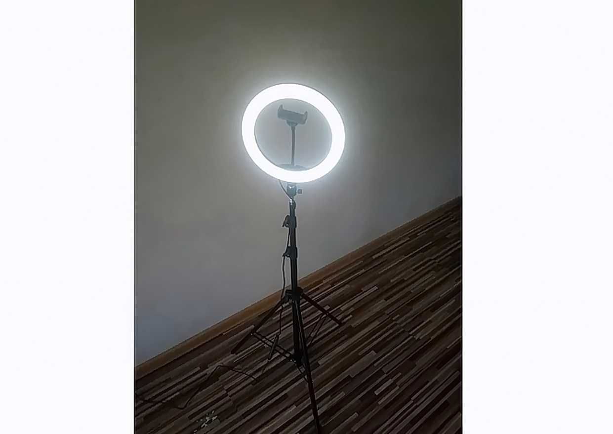 Кольцевая лампа 26 см RGB со штативом на 2м лампа кольцо для селфи