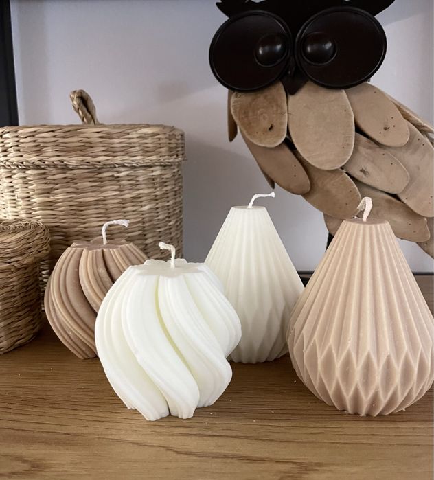 Zestaw 4 swiece sojowe home decor