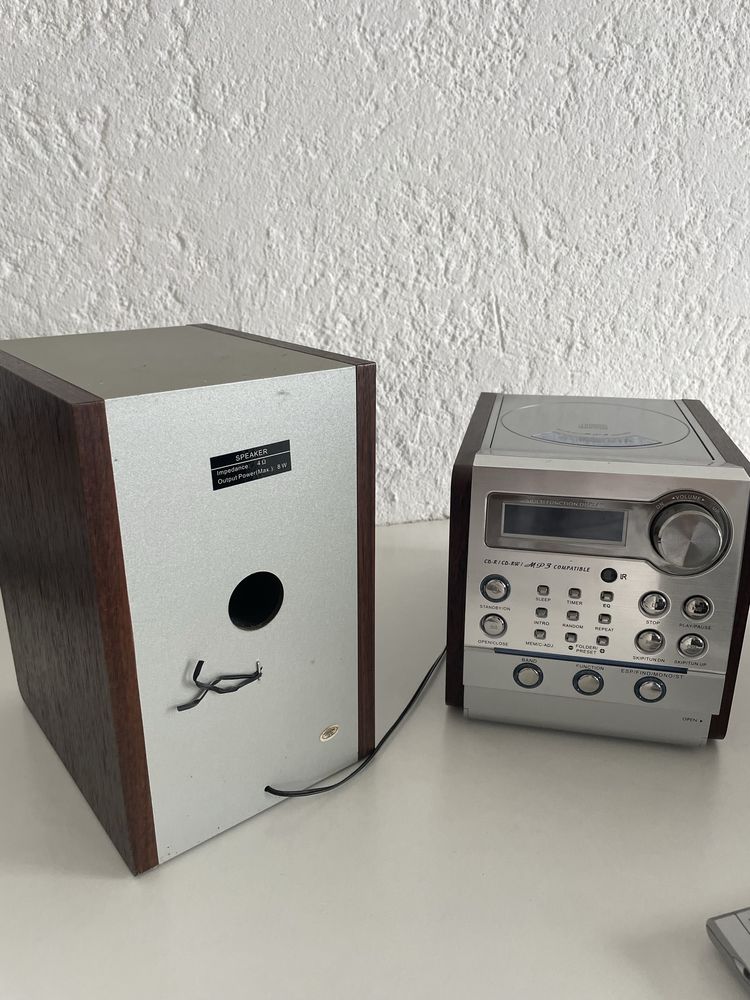 Aparelhagem de som para cd