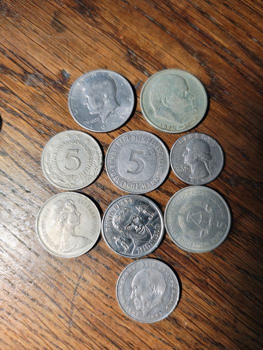 Zestaw monet zagranicznych
