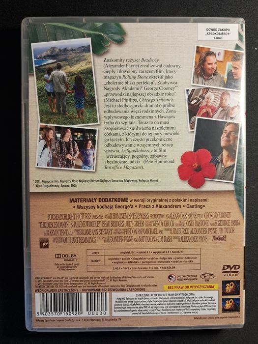 Spadkobiercy | George Clooney | DVD