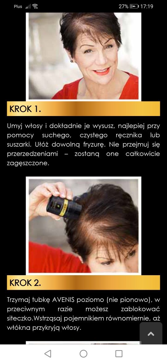 Mikrowłókna do zagęszczania włosow