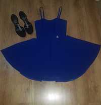 Sukienka kobaltowa rozmiar 36