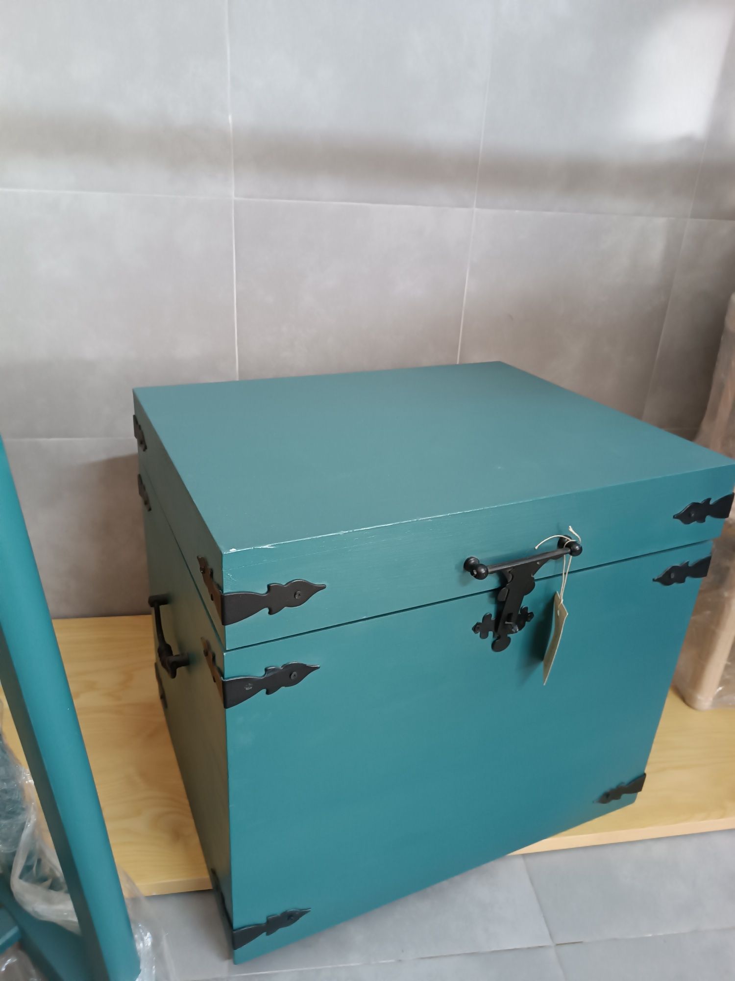 (Promo NATAL) Baú azul / manequim duplo azul