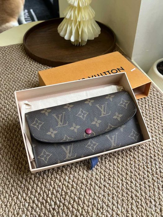 LV Louis Vuitton-Old Flower Tote Portfel Czerwona Klamra