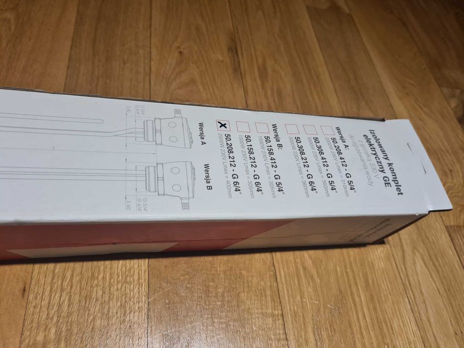Grzałka elektryczna z termostatem, moc 2000W do bojlera GALMET