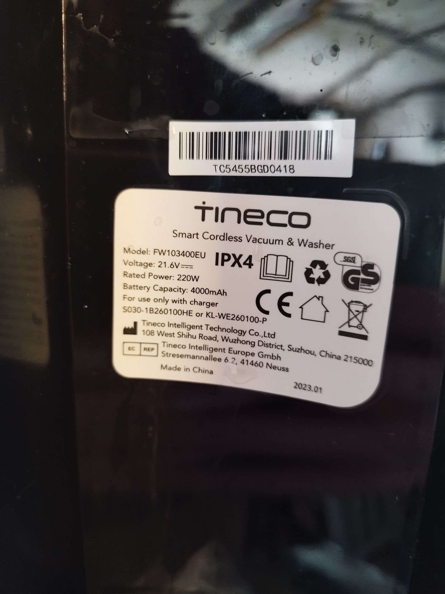 Tineco S5 odkurzacz pionowy myjący Smart