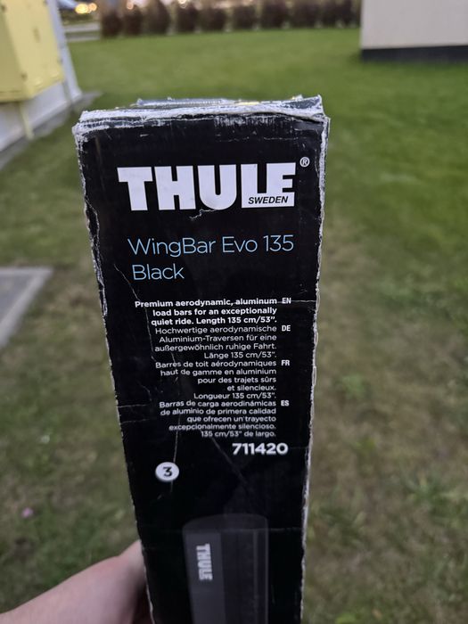 Thule WingBar Evo 135 czarne belki aluminiowe