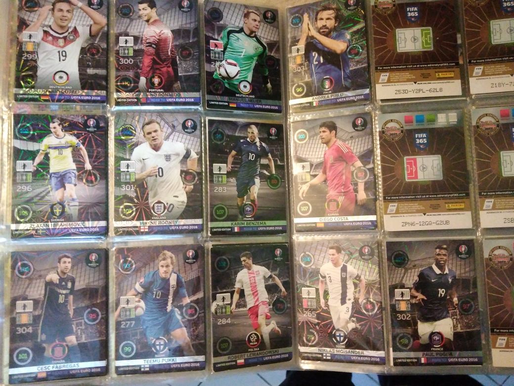 Karty limited edition road to UEFA euro 2016 panini