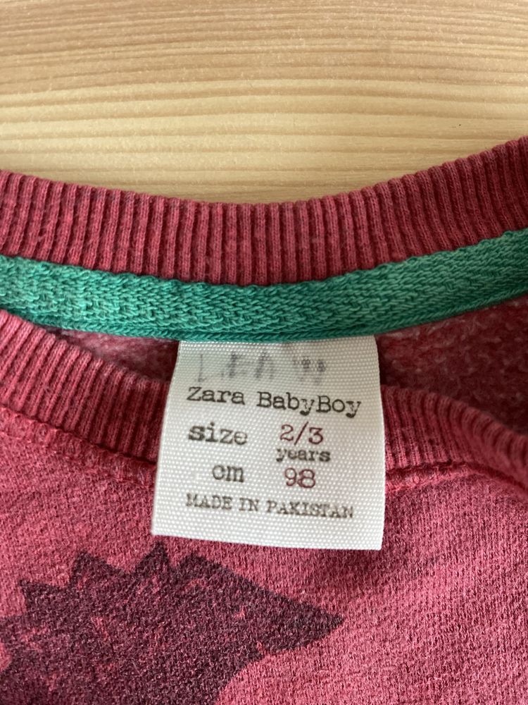 Bluza Zara 98 różowa motyw zwierzęcy