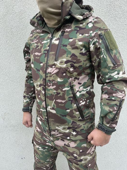 Військова форма мультикам софтшел soft shell куртка штани военная