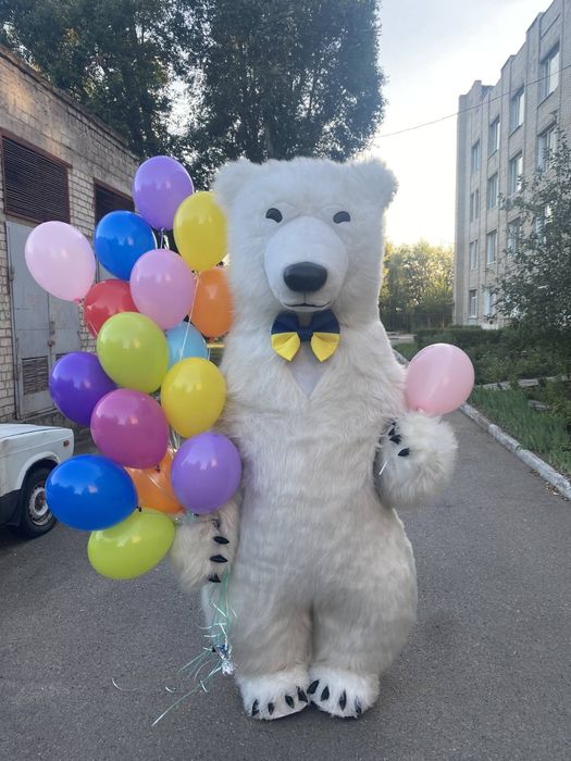 Привітання ведмедика поздравление  Мішка Аніматори Мишка Запоріжжя