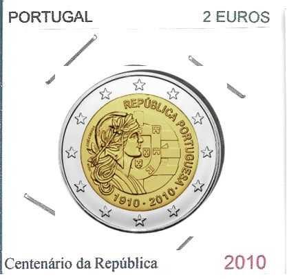 Centenário da República - - - 2,00 €- 2010 - - - - - Moeda