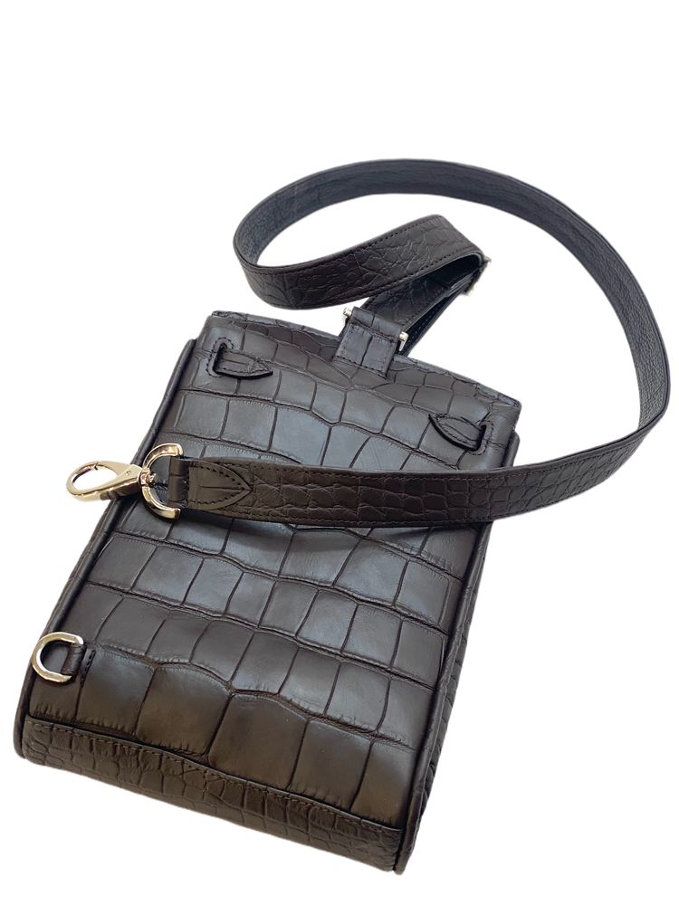 Мужская сумка из крокодила в стиле Hermes