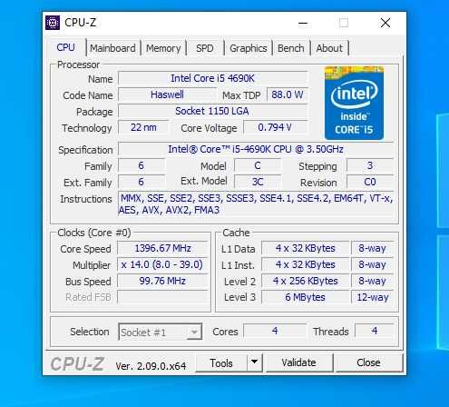 Procesor Intel Core i5-4690K 4 x 3,5 GHz gen. 4(8)