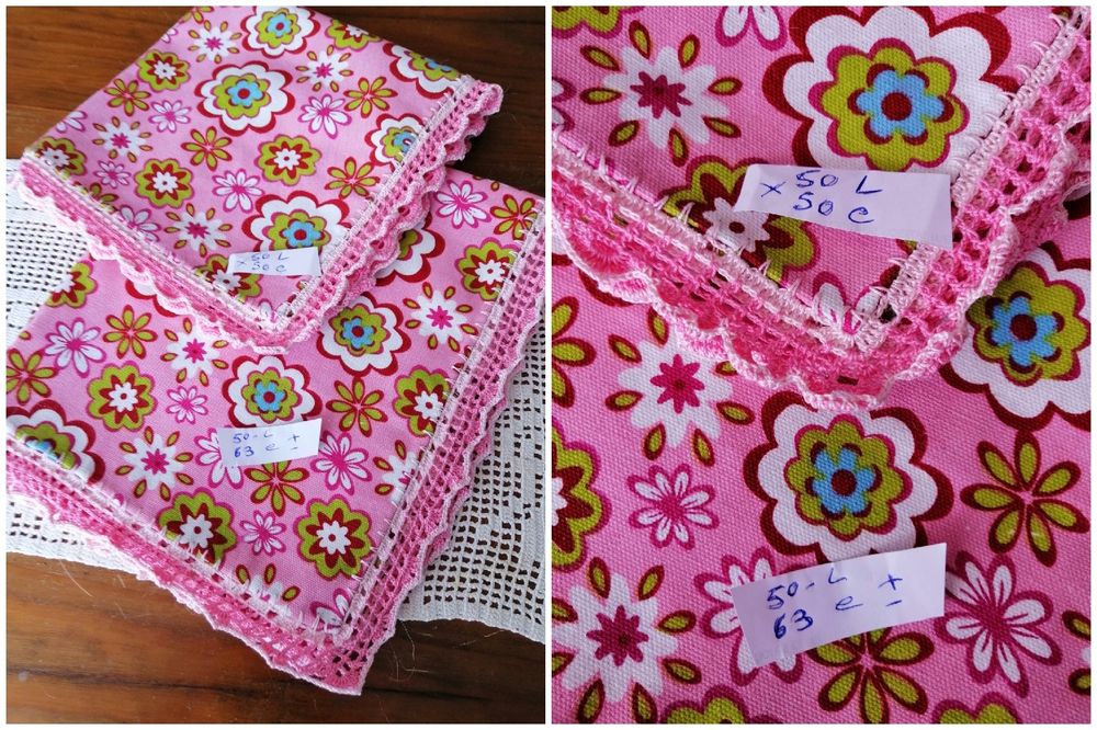 Panos de cozinha. Entremeios de croché