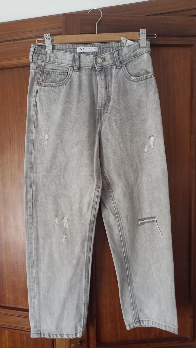 Jeans cinza Zara menina 11-12A