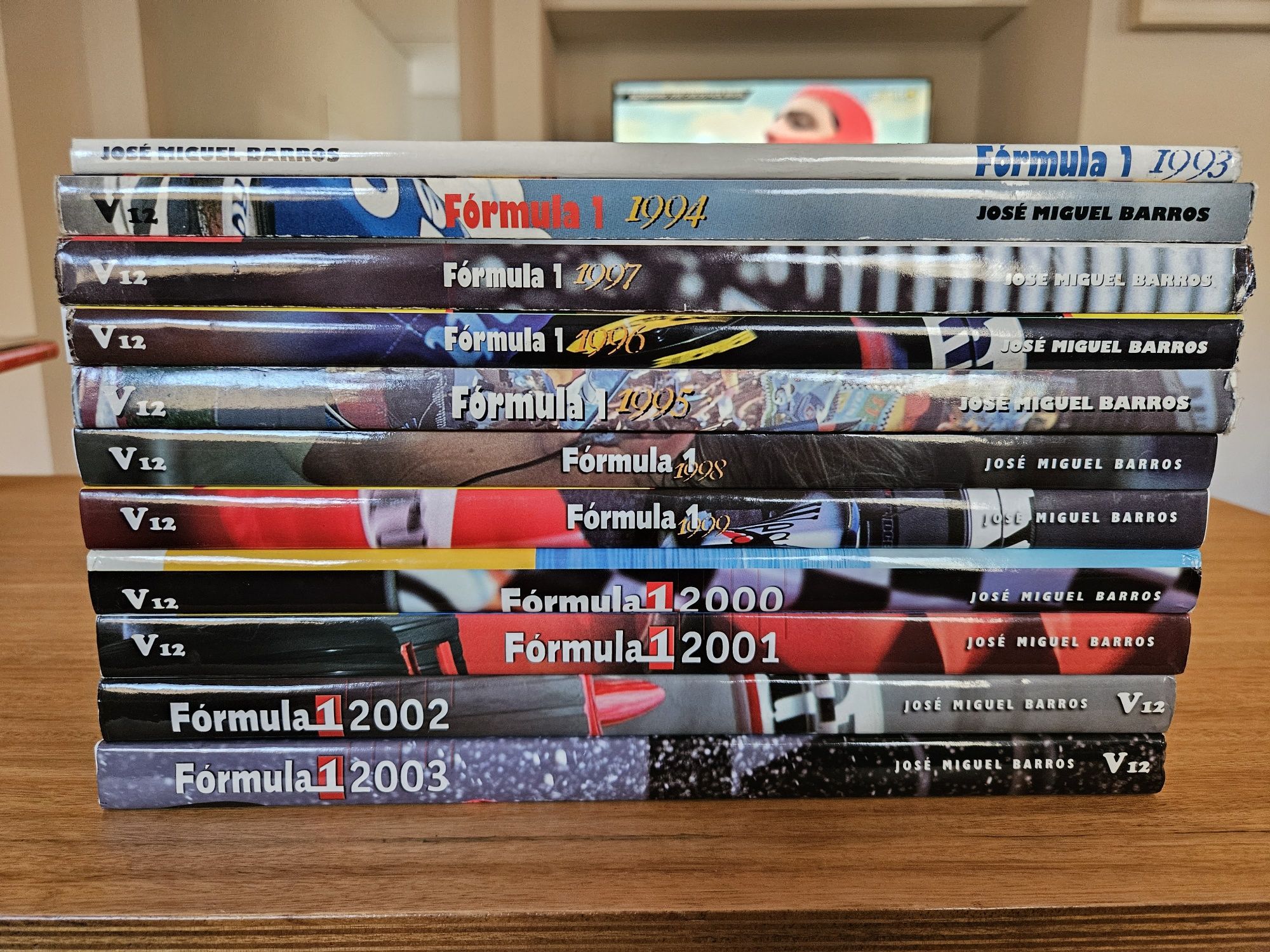 11 Anuários de Formula 1 - José Miguel Barros de 1993 a 2003