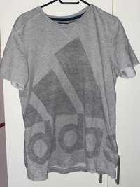 szary t-shirt adidas