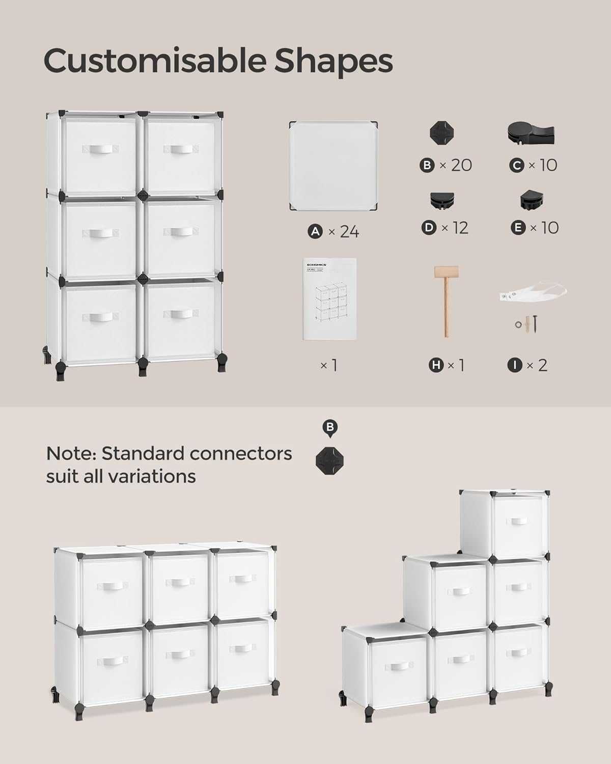 Nowe pudełko / pudełka / szafka / organizer/  półka / SONGMICS !A577!