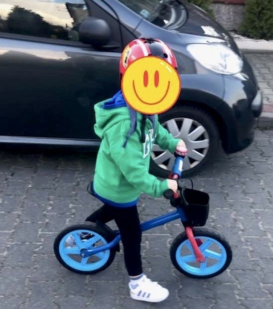 Rower, rowerek biegowy dla dziecka, z koszykiem