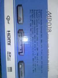 MP018 мини 1080P Full HD медиаплеер с AV/YPrPb/HDMI/USB/SD/MMC с подде
