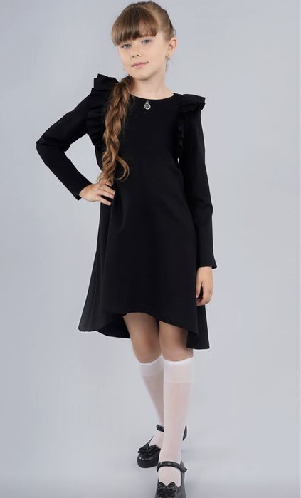Сукня Sasha чорна 7-8 років 128 см для школи, спідниця
