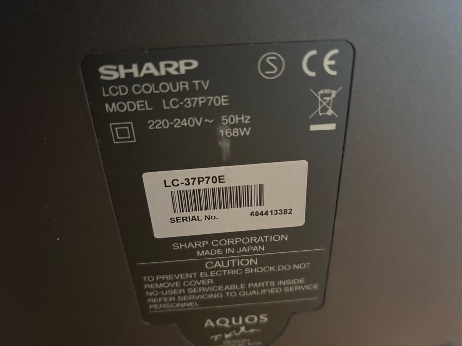 Telewizor sharp 37” plasma