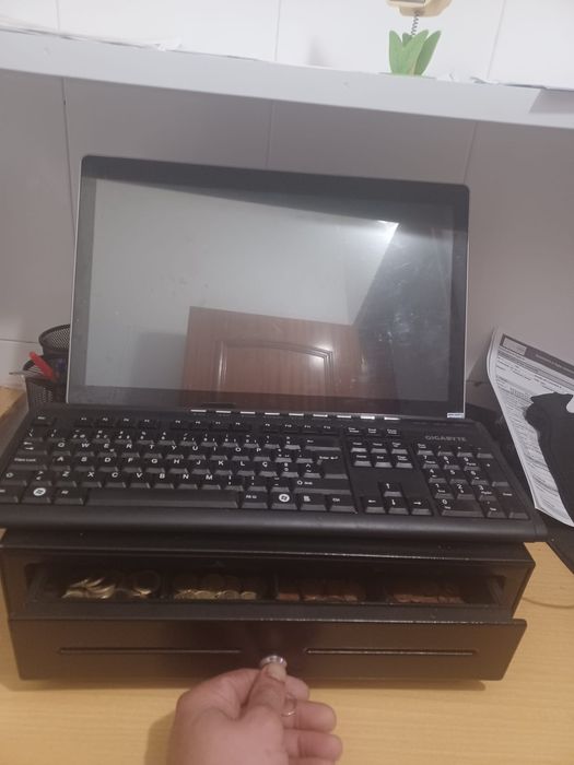 Registradora pos com ecrã tátil
