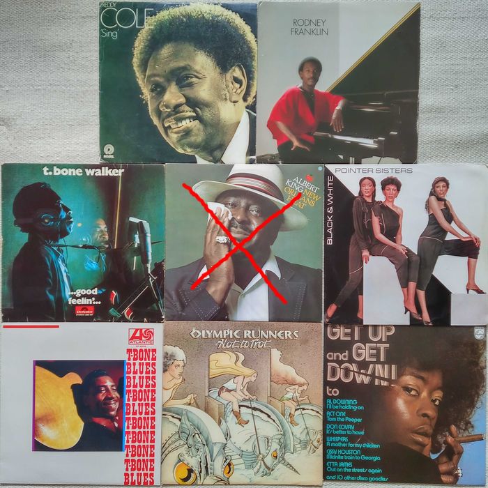 Discos de vinil de blues e soul (vários preços)