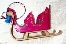 Sanie dla lalek Barbie itp