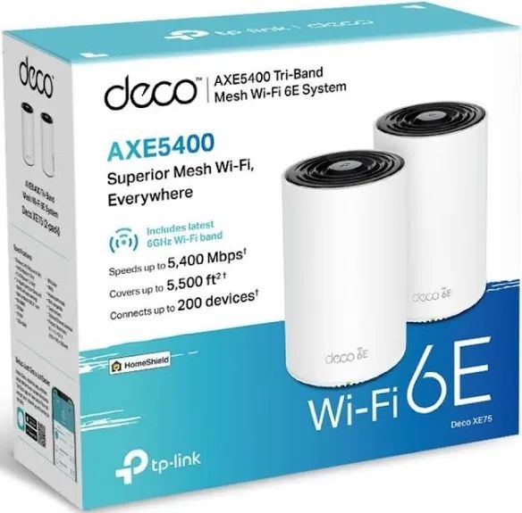 TP-Link Mesh Deco XE75 AXE5400 Tri-Band WiFi 6E