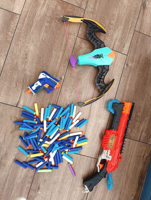 Zestaw NERF - 3 sztuki i naboje