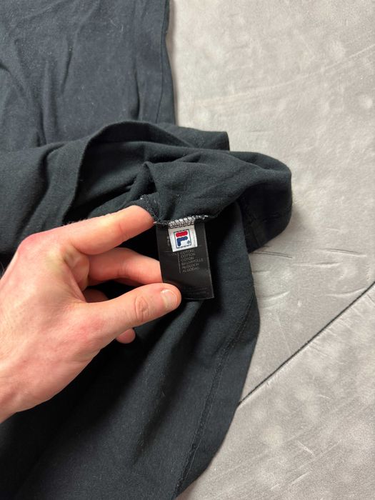 Fila longsleeve T-shirt z małym nadrukiem streetwear oversize (L/XL)