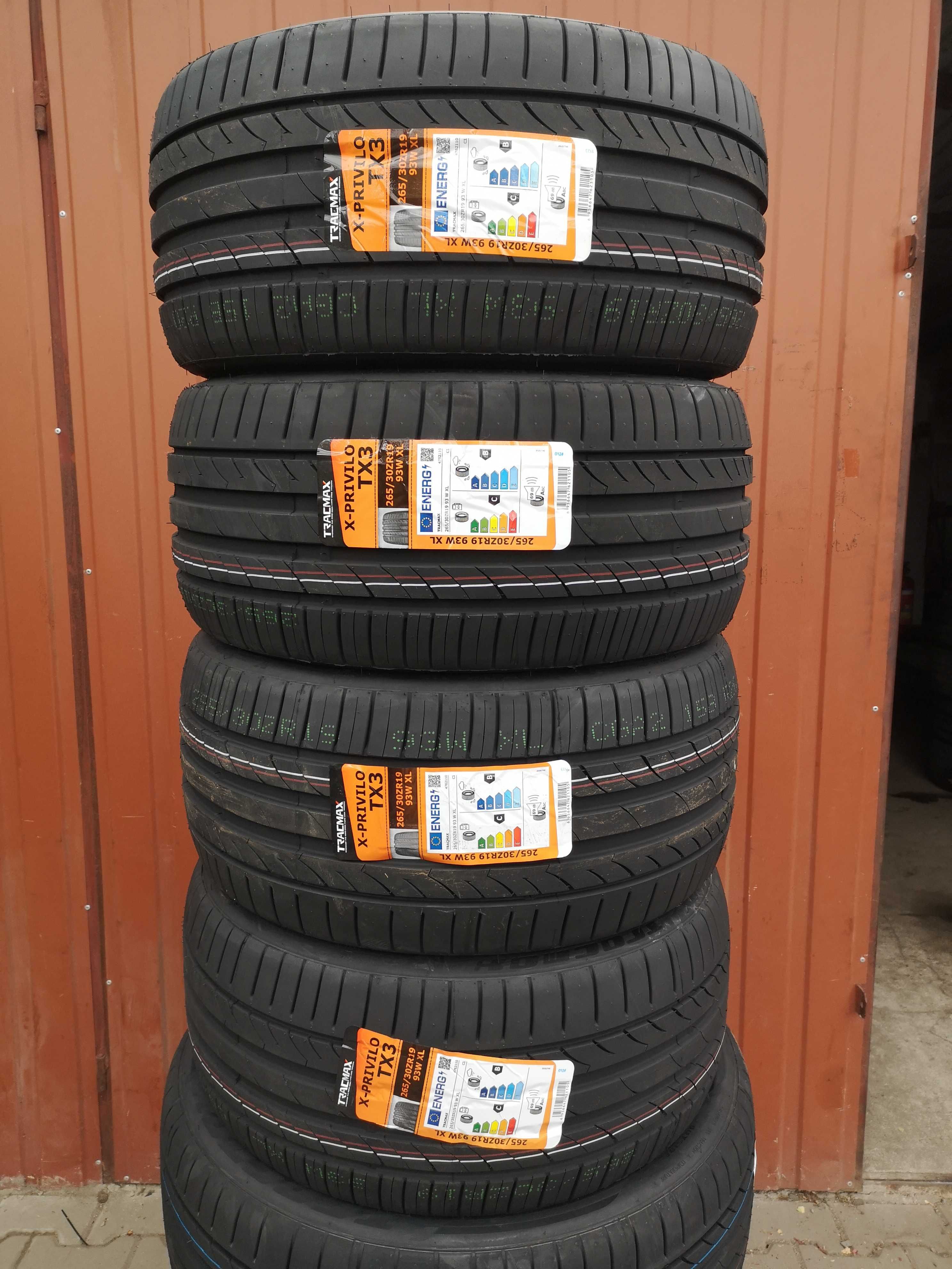 265/30 R19 93W XL - Tracmax X-Privilo TX-3 (8 sztuk) NOWE