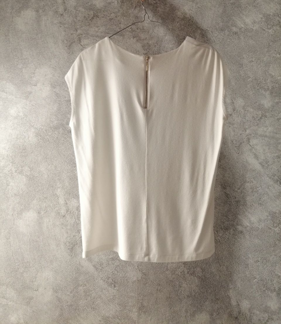 Biała elegancka bluzka Mohito S oversize