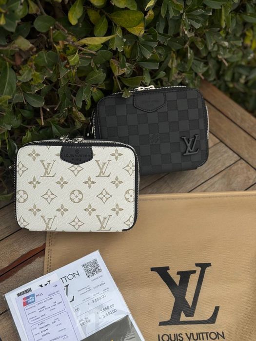 Сумка Louis Vuitton мужская черная сумка Лв через плечо LV барсетка