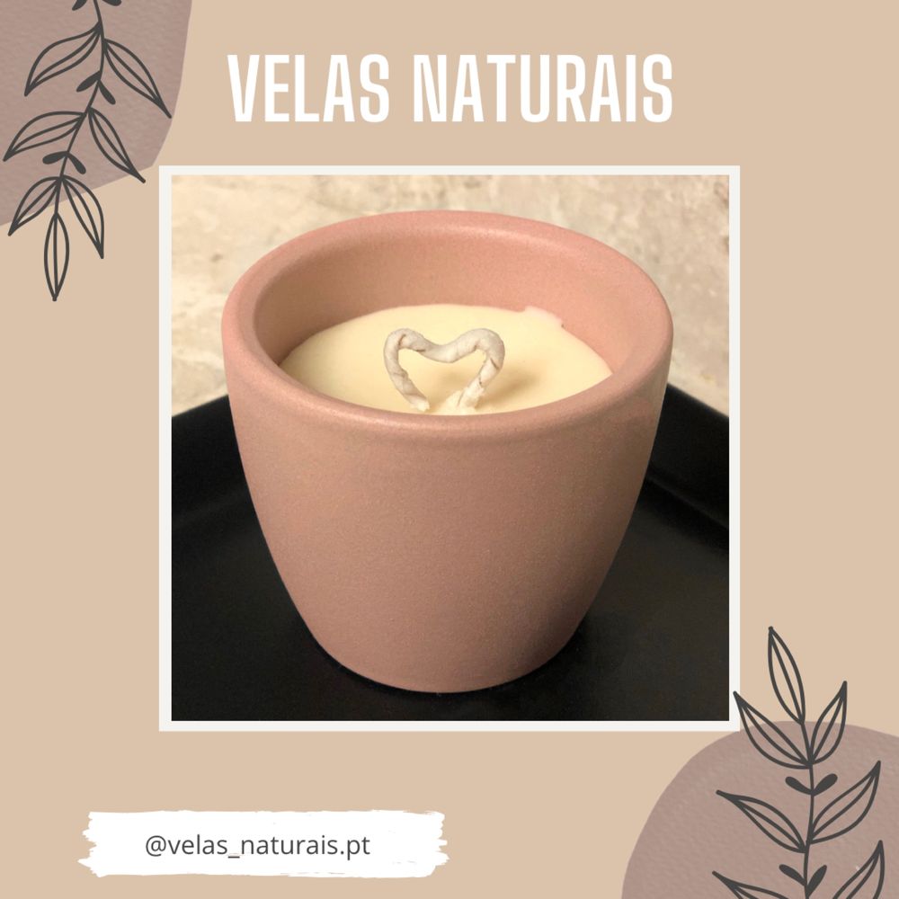 Velas aromaticas 100% naturais