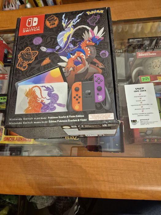Nintendo Switch OLED konsola wersja Pokemon Scarlet Violet Używana