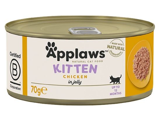 Naturalna karma dla kociąt bez sztucznych dodatków Applaws KURCZAK 70g