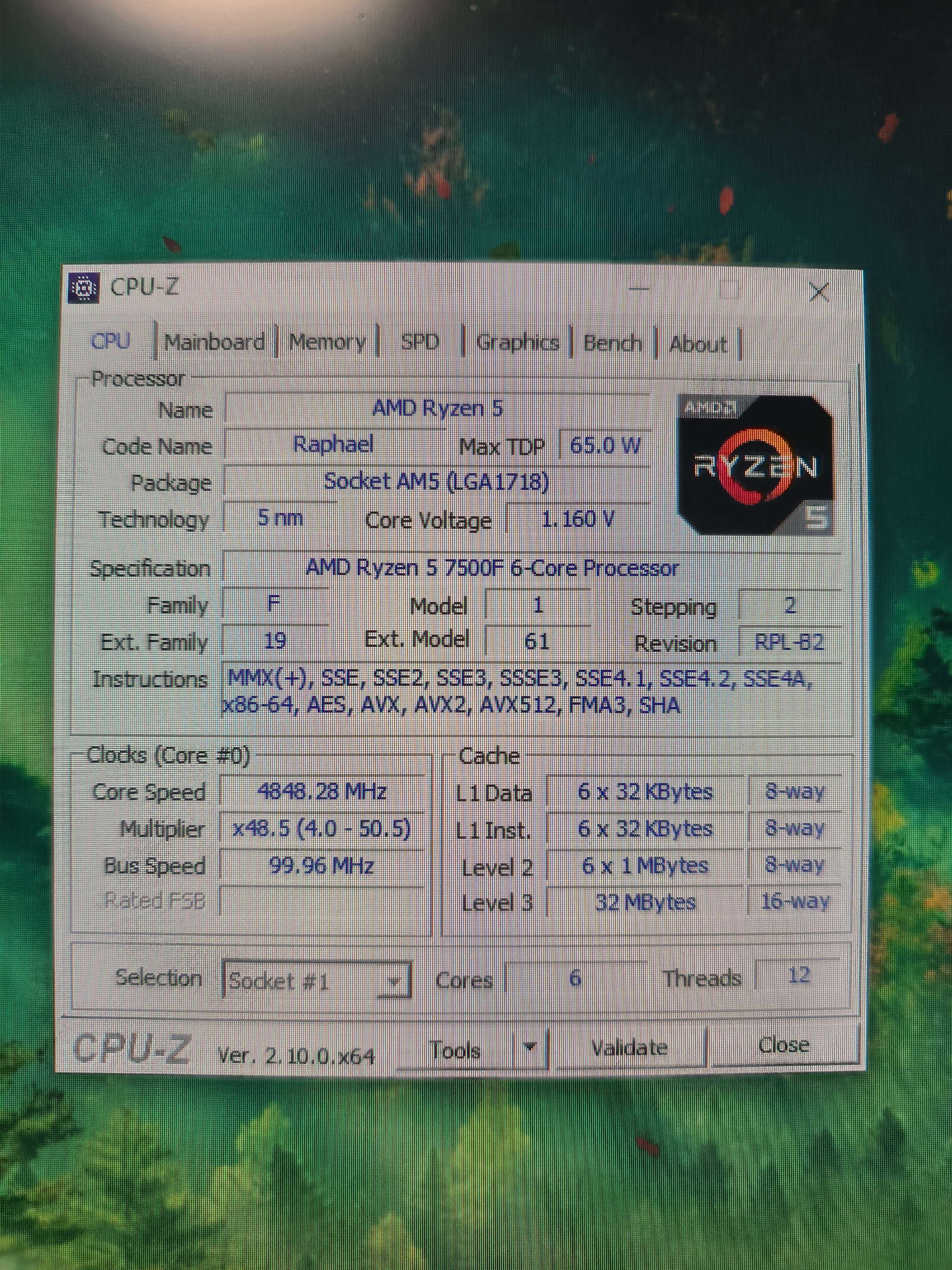Комп ryzen 5 7500f / RTX3060 / 32gb ddr5 / SSD 120gb / HDD 1 tb